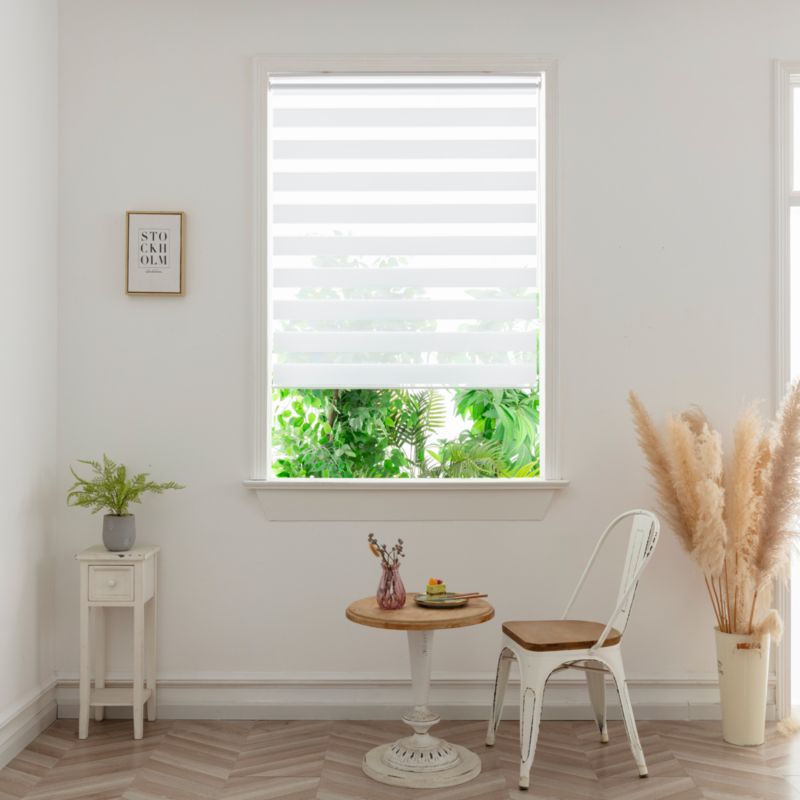 GoodHome Elin dag-nat rullegardin 97,3 x 160 cm hvid