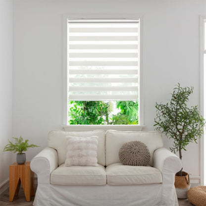GoodHome Elin dag-nat rullegardin 97,3 x 160 cm hvid