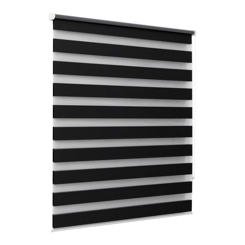 GoodHome Elin dag-nat rullegardin 97,3 x 160 cm sort