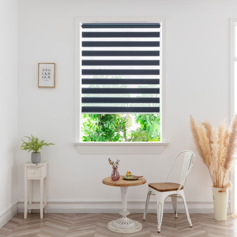 GoodHome Elin dag-nat rullegardin 97,3 x 160 cm i marineblå