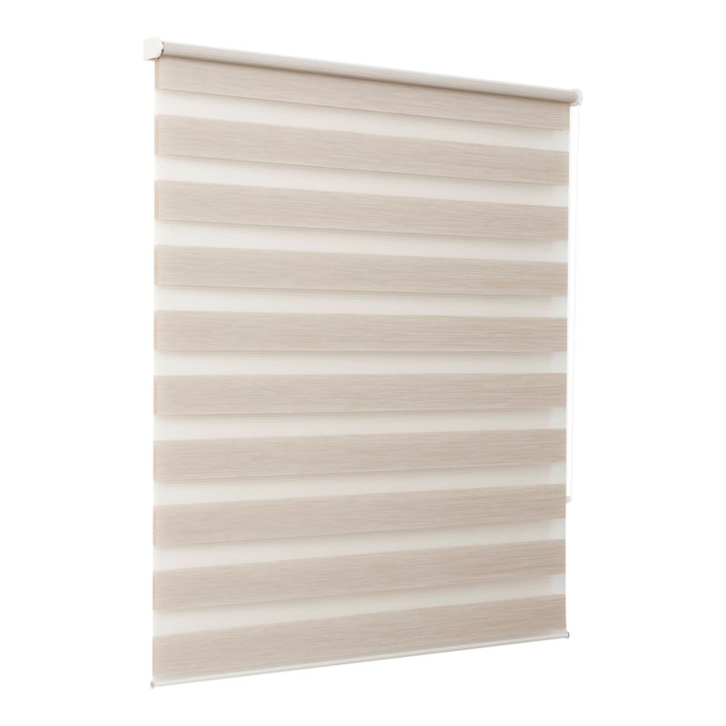 GoodHome Elin dag-nat rullegardin 97,3 x 240 cm i lys beige