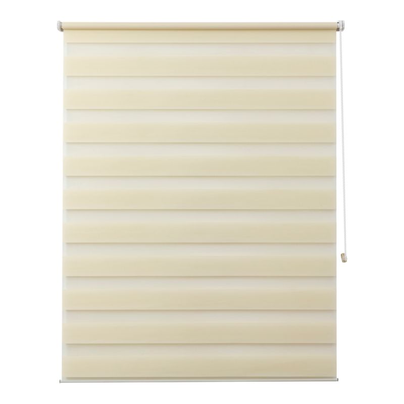 Dags- og nat rullegardin OPP 116,7 x 160 cm i creme