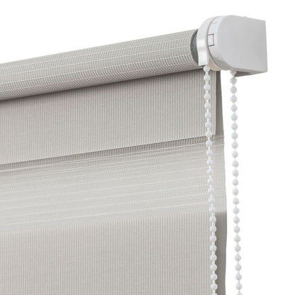 Dag- og nat rullegardin OPP 136,7 x 160 cm lys grå