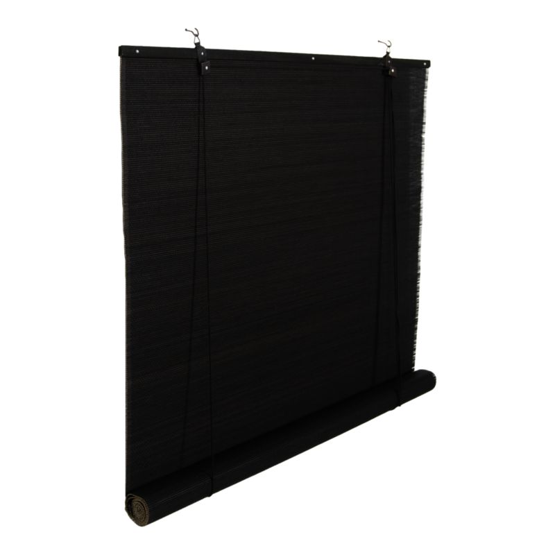 GoodHome Akapa bambus rullegardin 180 x 180 cm mat-sort