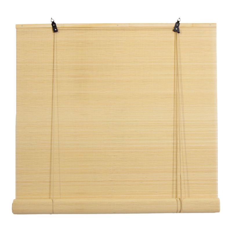 GoodHome Akapa bambus rullegardin 180 x 180 cm lys beige