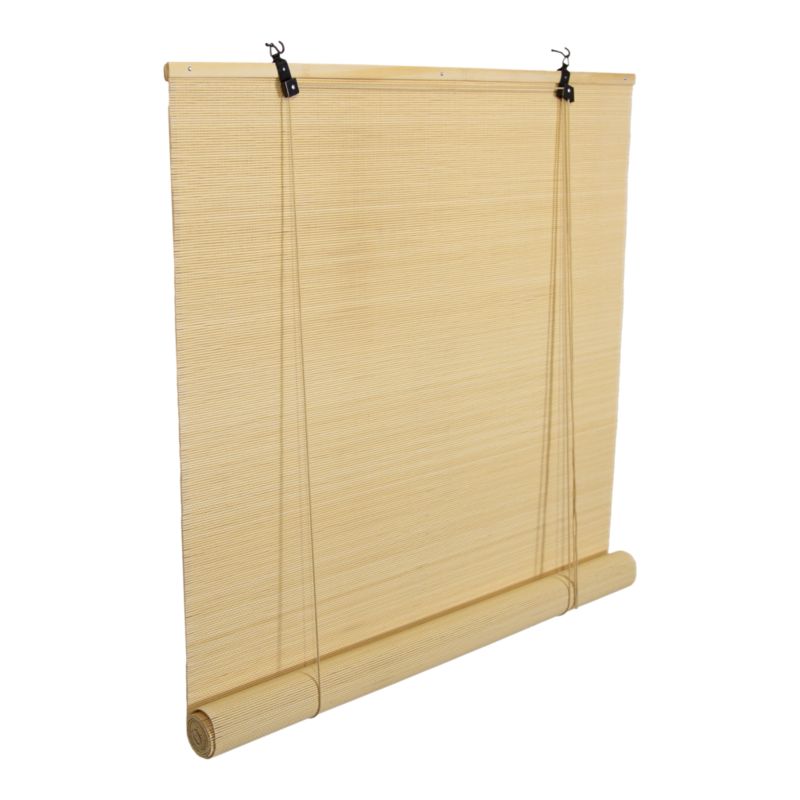 GoodHome Akapa bambus rullegardin 180 x 180 cm lys beige