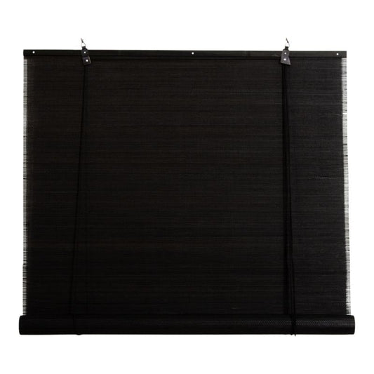 GoodHome Akapa bambus rullegardin 60 x 180 cm sort