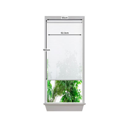 GoodHome Asthall rullegardin 52,3 x 160 cm hvide striber