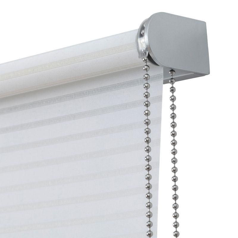 GoodHome Asthall rullegardin 52,3 x 160 cm hvide striber