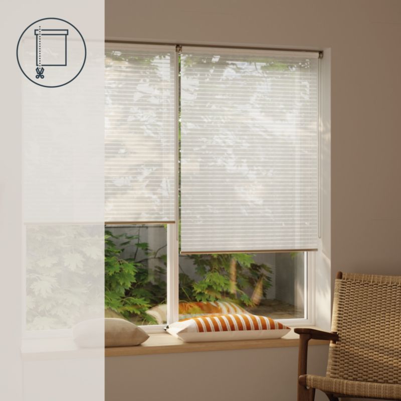 GoodHome Asthall rullegardin 72,3 x 240 cm hvid