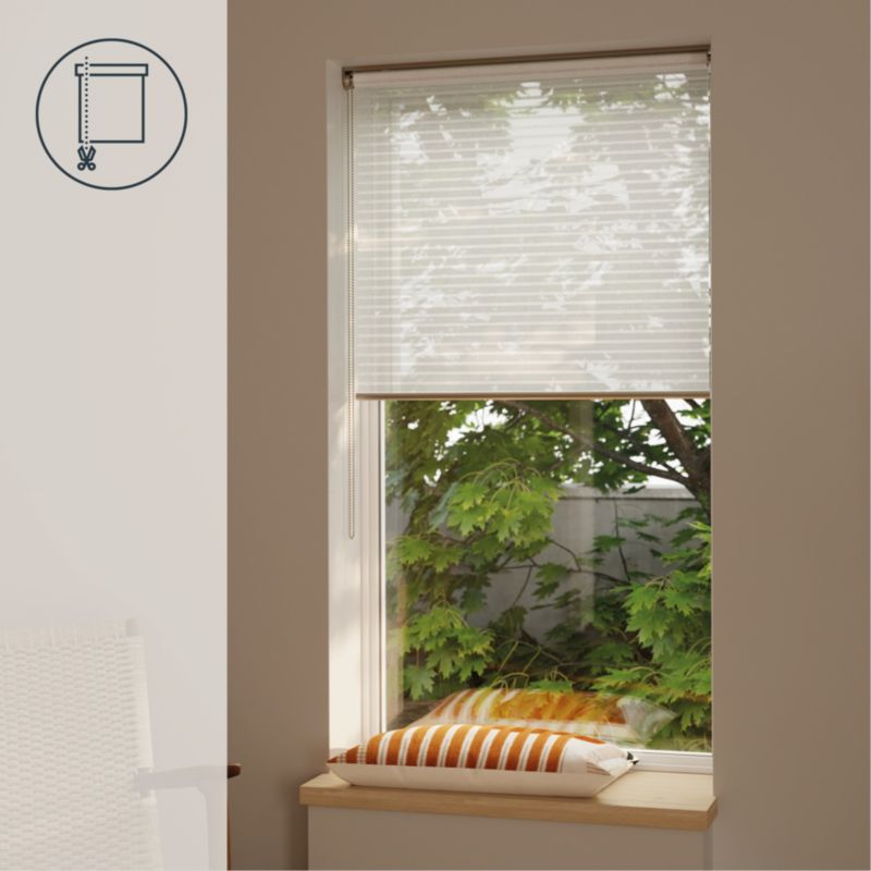 GoodHome Asthall rullegardin 87,3 x 160 cm hvid