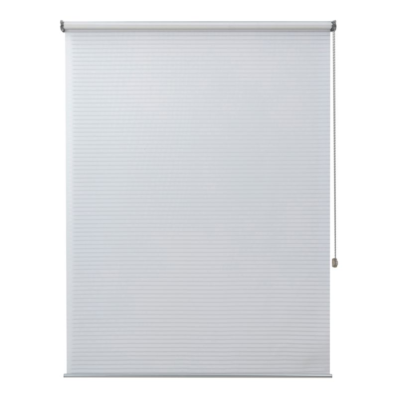GoodHome Asthall stribet rullegardin 117,3 x 160 cm hvid