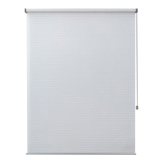 GoodHome Asthall stribet rullegardin 117,3 x 160 cm hvid