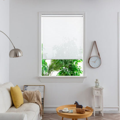 GoodHome Asthall stribet rullegardin 117,3 x 160 cm hvid