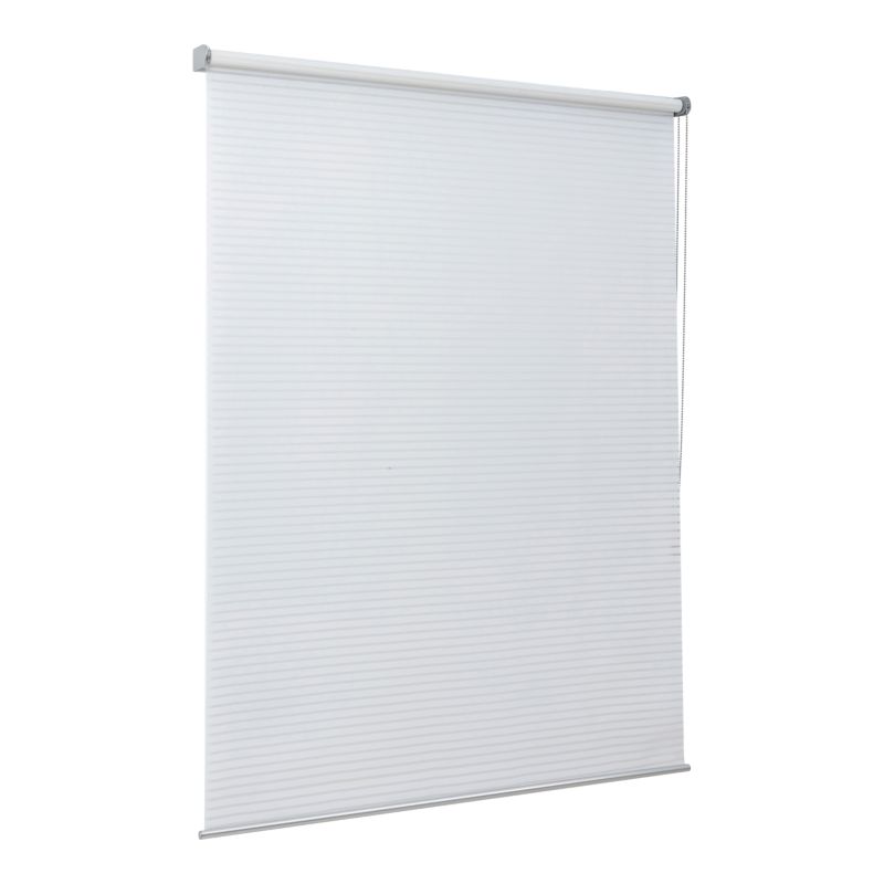 GoodHome Asthall stribet rullegardin 117,3 x 160 cm hvid