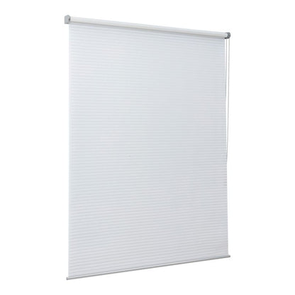 GoodHome Asthall stribet rullegardin 117,3 x 160 cm hvid