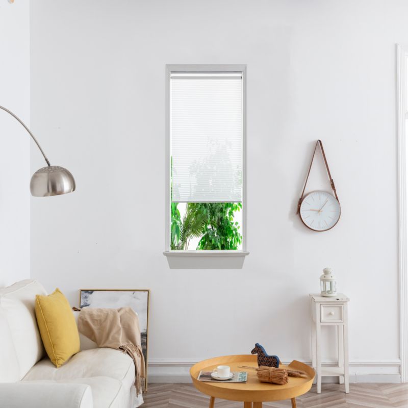 GoodHome Asthall stribet rullegardin 37,3 x 160 cm hvid