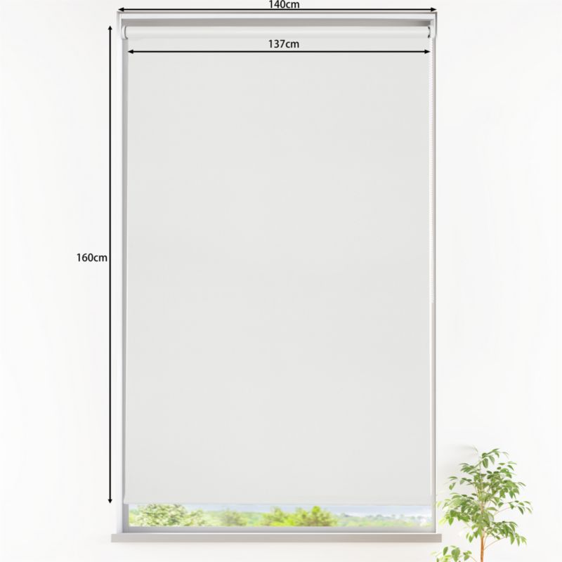 GoodHome Boreas rullegardin 137 x 160 cm hvid