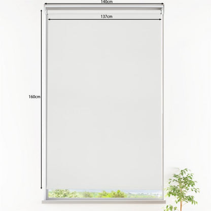 GoodHome Boreas rullegardin 137 x 160 cm hvid