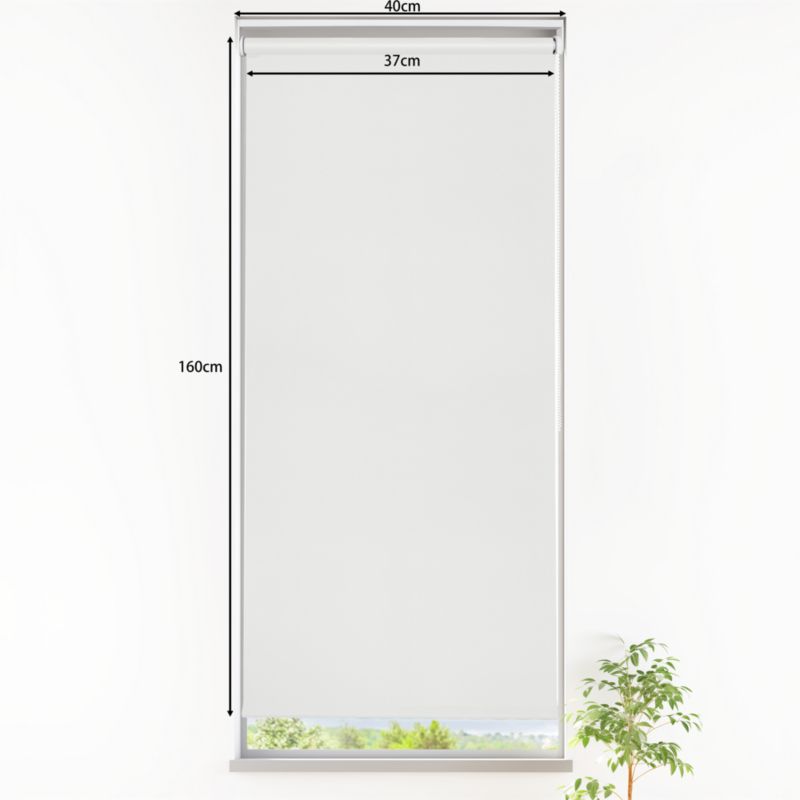 GoodHome Boreas mørklægningsrulle 37 x 160 cm hvid