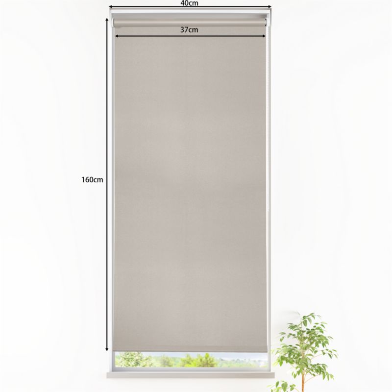 GoodHome Boreas mørklægningsrullegardin 37 x 160 cm perlegrå