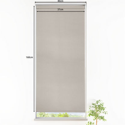 GoodHome Boreas mørklægningsrullegardin 37 x 160 cm perlegrå