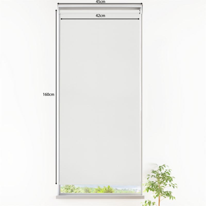GoodHome Boreas mørklægningsrullegardin 42 x 160 cm hvid