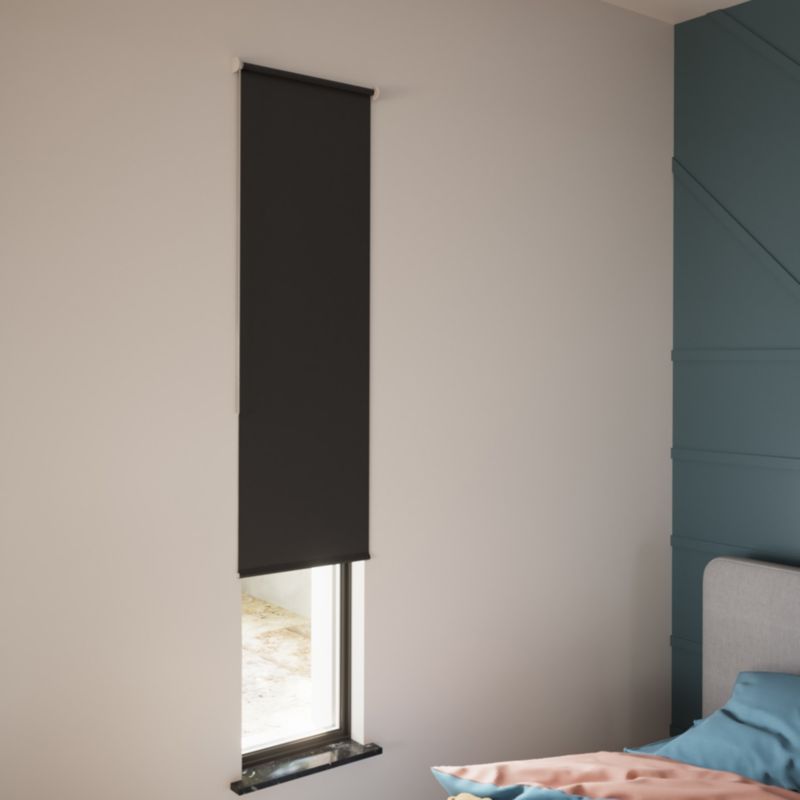 GoodHome Boreas mørklægningsrullegardin 42 x 160 cm sort