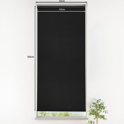 GoodHome Boreas mørklægningsrullegardin 42 x 160 cm sort
