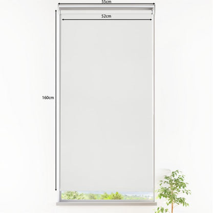 GoodHome Boreas mørklægningsrullegardin 52 x 160 cm hvid