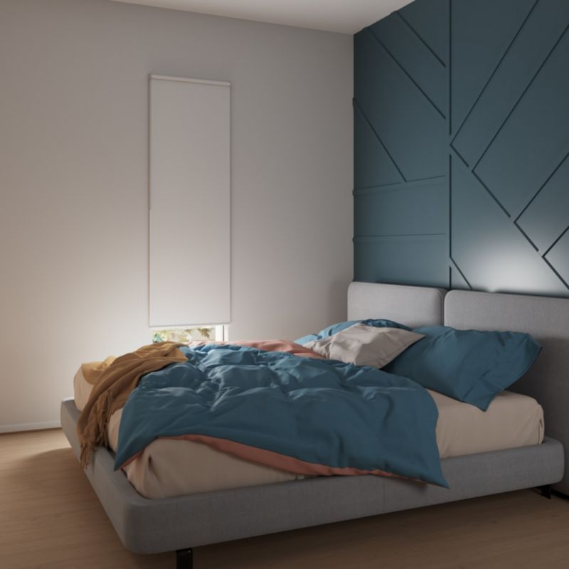 GoodHome Boreas mørklægningsrullegardin 57 x 160 cm hvid