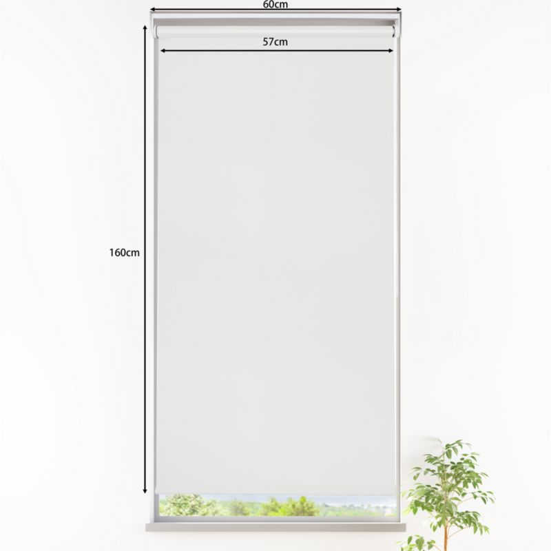 GoodHome Boreas mørklægningsrullegardin 57 x 160 cm hvid