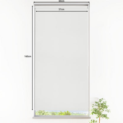 GoodHome Boreas mørklægningsrullegardin 57 x 160 cm hvid