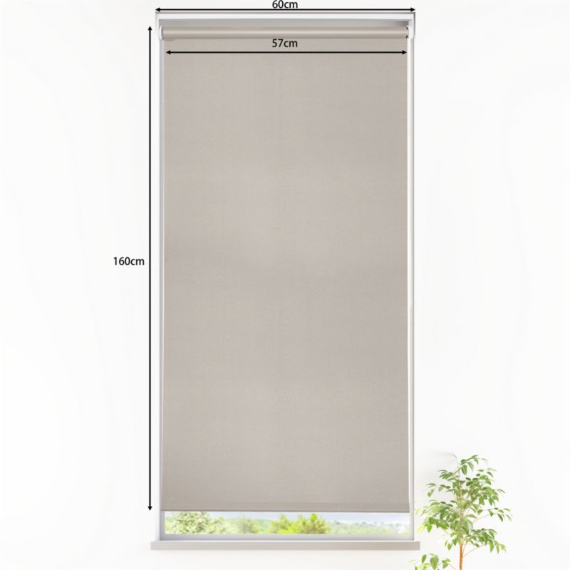 GoodHome Boreas mørklægningsrullegardin 57 x 160 cm i perlegrå