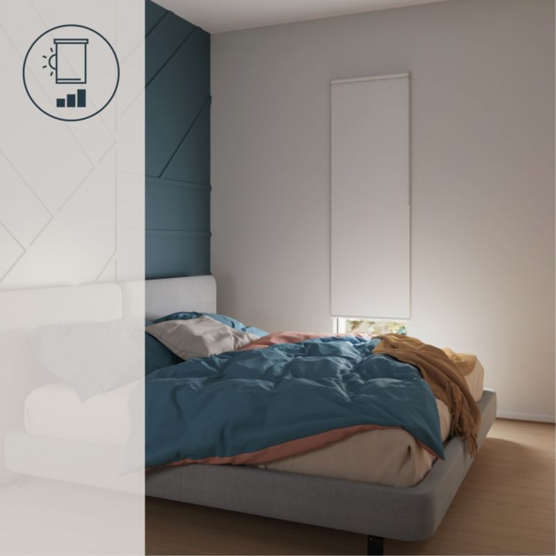 GoodHome Boreas rullegardin 72 x 240 cm hvid