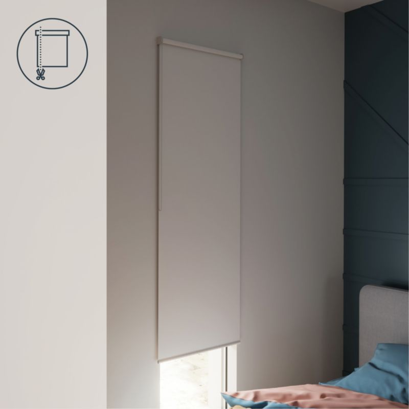 GoodHome Boreas rullegardin 72 x 240 cm hvid