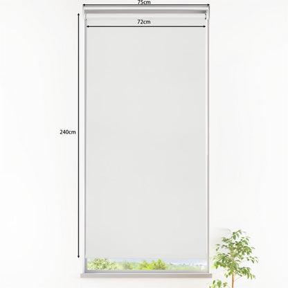 GoodHome Boreas rullegardin 72 x 240 cm hvid