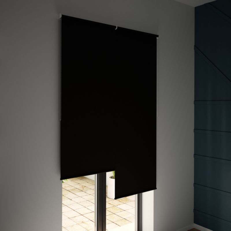 GoodHome Boreas mørklægningsrullegardin 72 x 240 cm sort