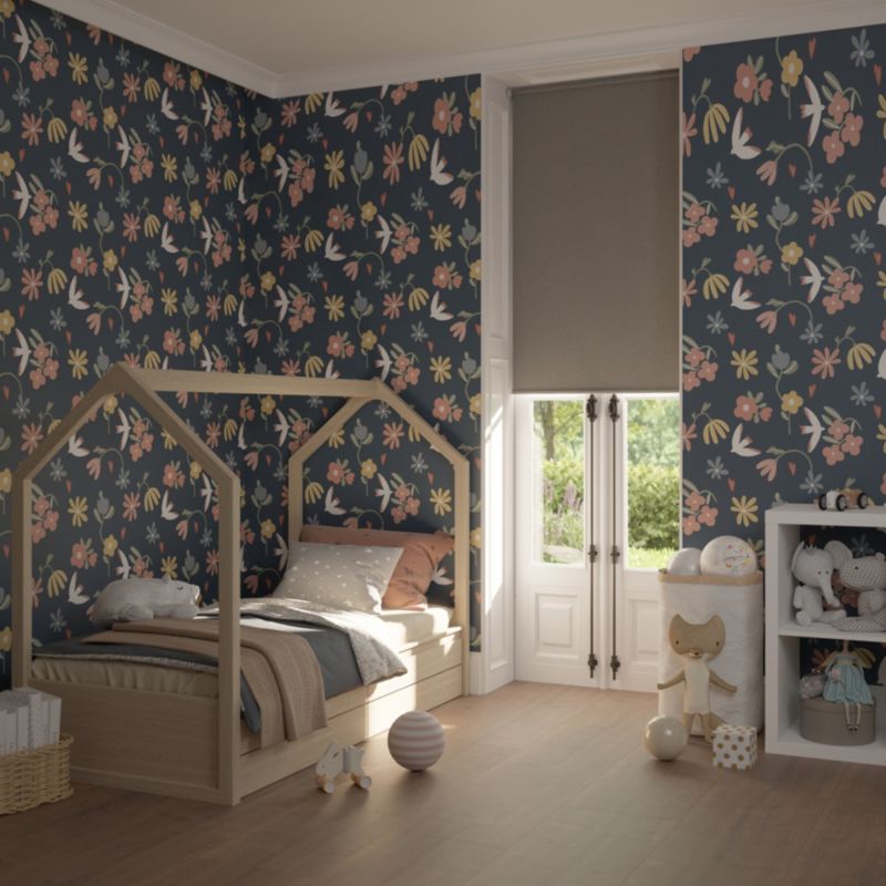 GoodHome Boreas mørklægningsrullegardin 72 x 240 cm grå
