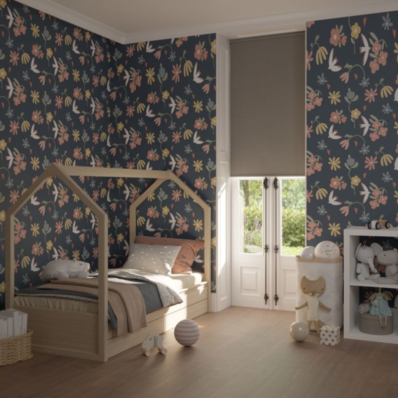 GoodHome Boreas mørklægningsrullegardin 72 x 240 cm grå