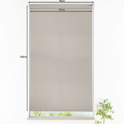 GoodHome Boreas rullegardin 87 x 160 cm i perlegrå