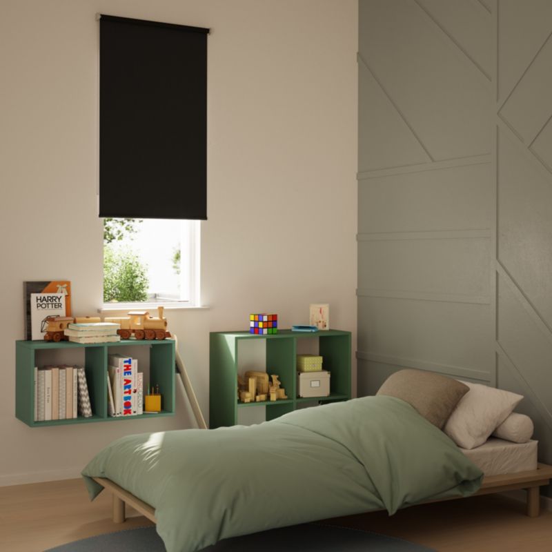 GoodHome Boreas mørklægningsrullegardin 87 x 160 cm sort