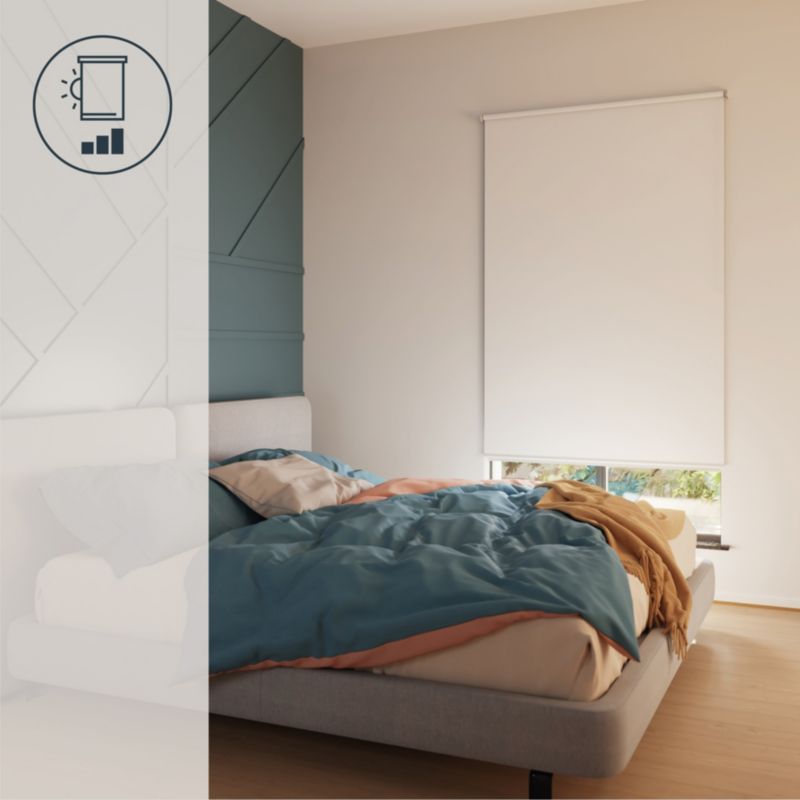GoodHome Boreas rullegardin 97 x 160 cm hvid
