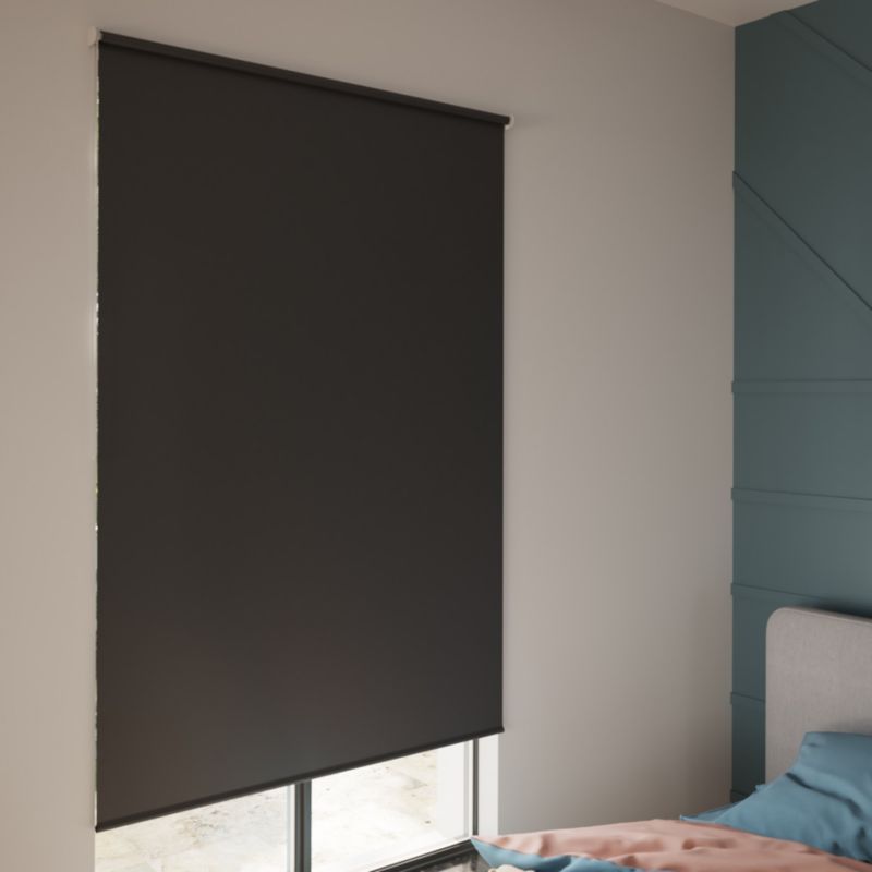 GoodHome Boreas mørklægningsrullegardin 97 x 160 cm sort