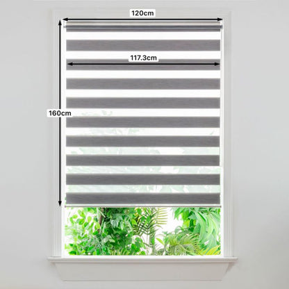 GoodHome Brize rullegardin 117,3 x 160 cm grå