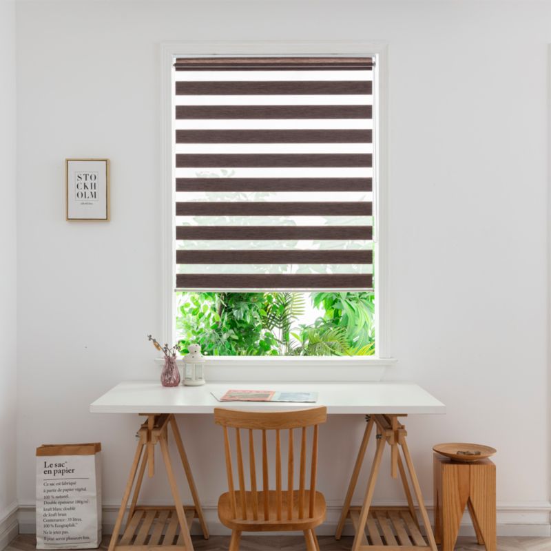 GoodHome Brize rullegardin 137,3 x 160 cm brun