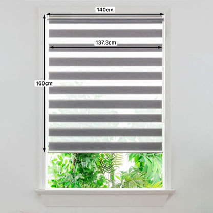 GoodHome Brize rullegardin 137,3 x 160 cm grå