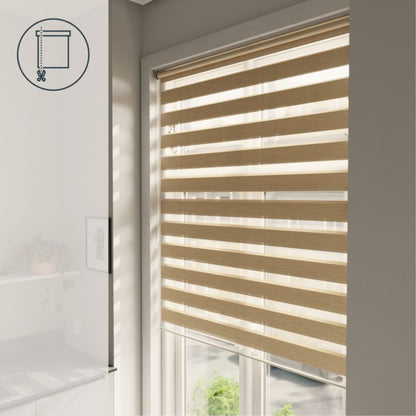 GoodHome Brize rullegardin 137,3 x 160 cm i lys beige