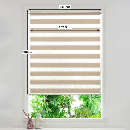 GoodHome Brize rullegardin 137,3 x 160 cm i lys beige