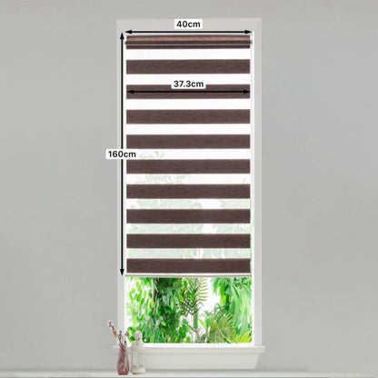 GoodHome Brize rullegardin 37,3 x 160 cm brun